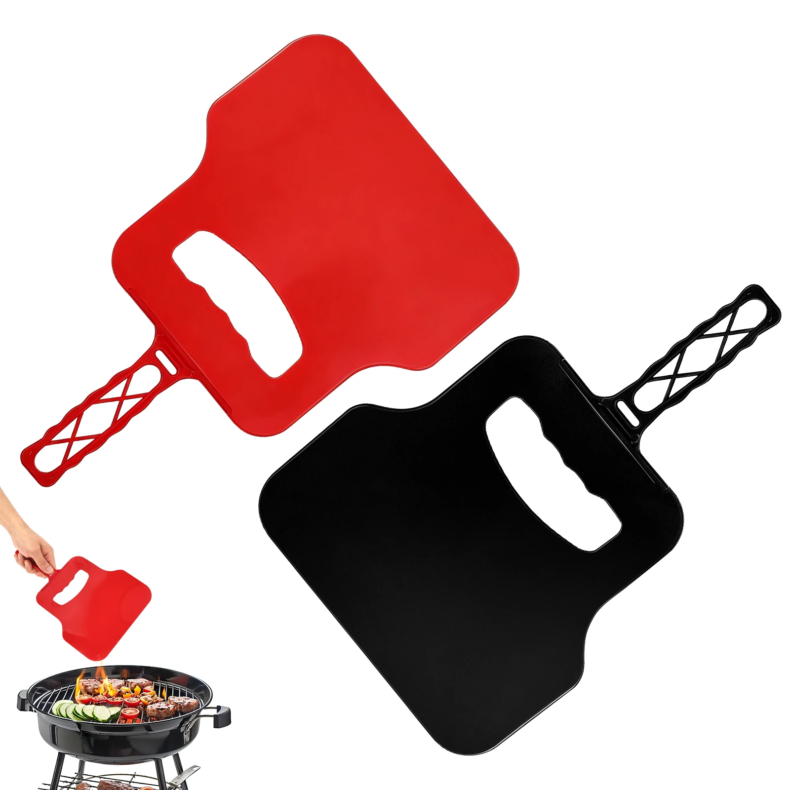 Outdoor Camping Burner - Ventilador Manual de Plástico, Herramienta Portátil