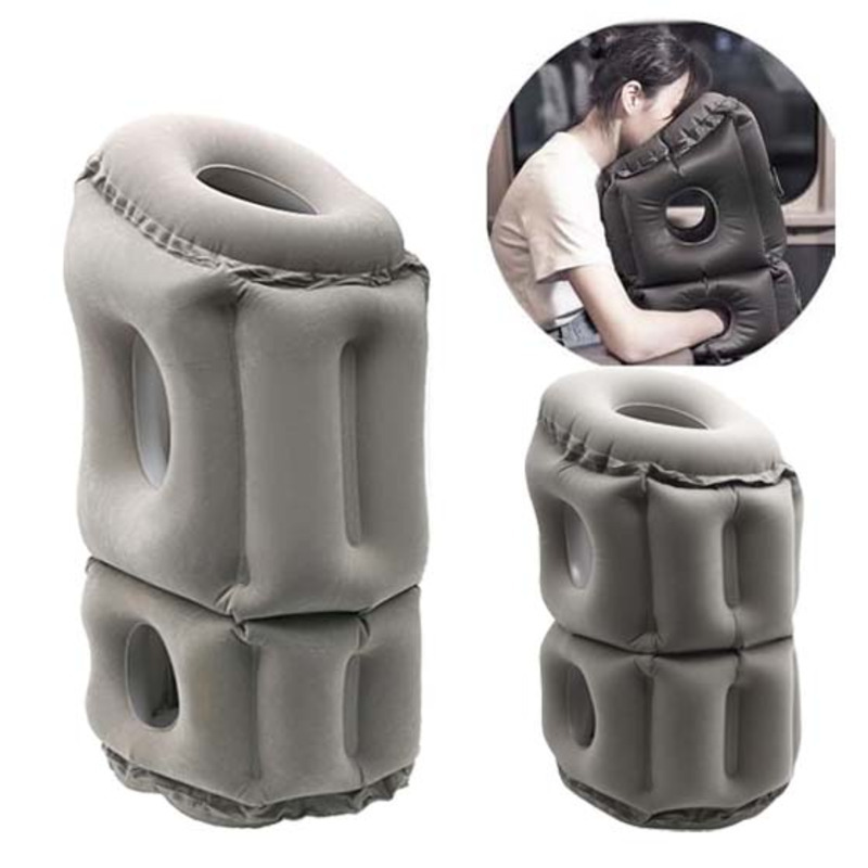 Camp Pillow Compressible - Almohada inflable ultraligera comprimible compacta, cómoda