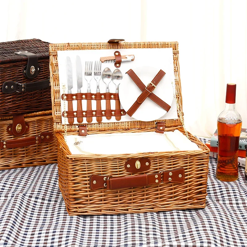 Outdoor Camping Food - Cesta de Picnic Familiar, Cesta de