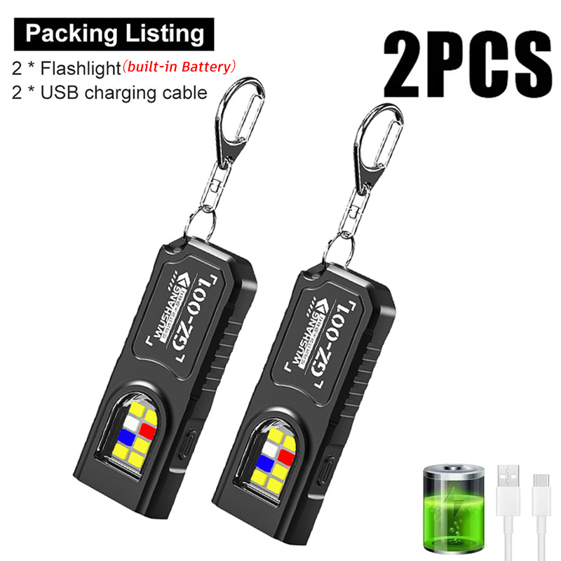 Outdoor Camping Lamp - Linterna Multifuncional para Llavero, Mini Linterna