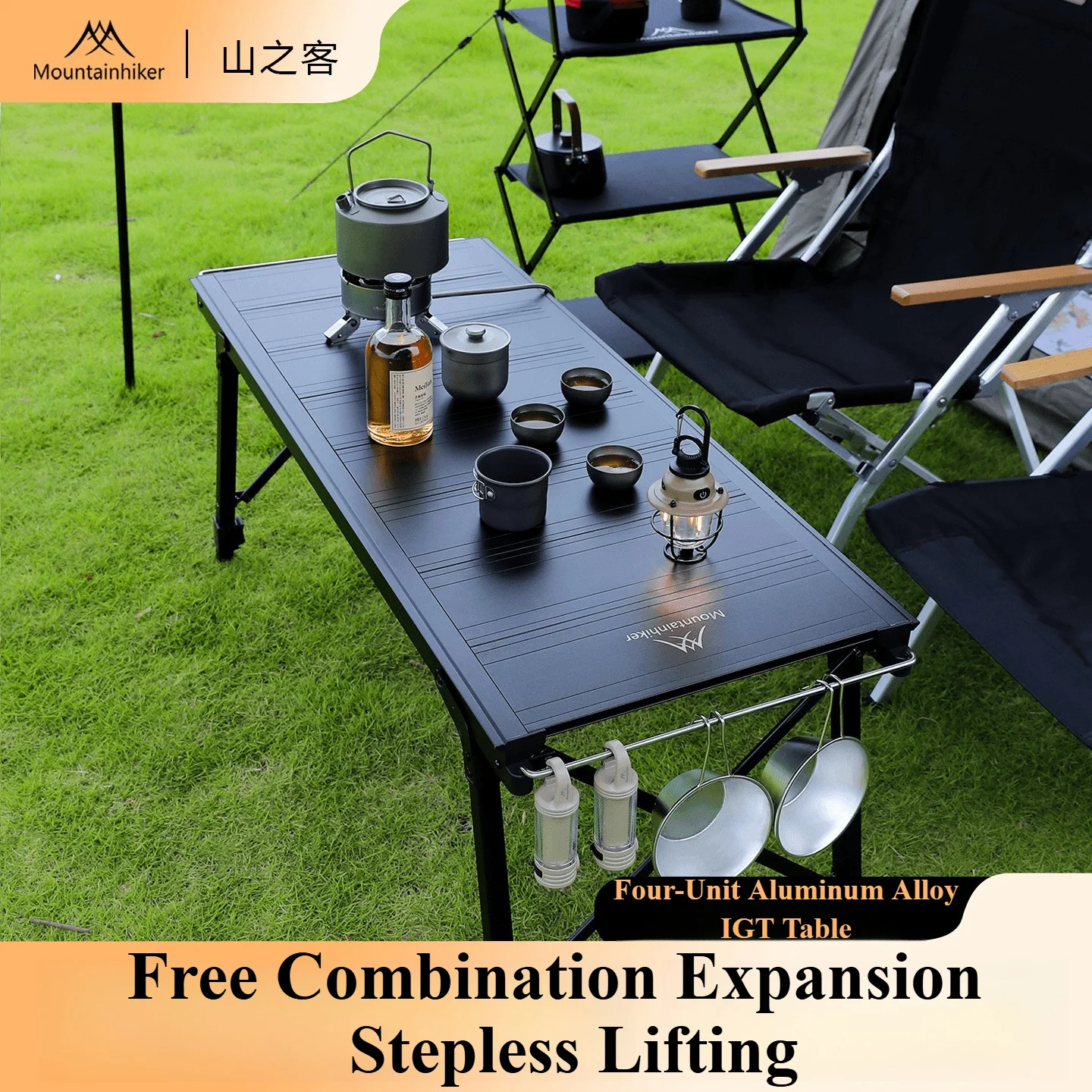 Outdoor Camping Burner - Mountainhiker Camping elevador plegable extraíble multiunidad