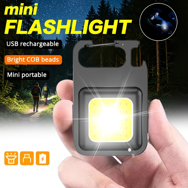 Outdoor Camping Lighting - Linterna Portátil de Llavero, Mini Linterna