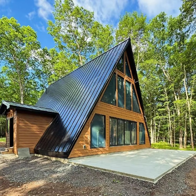 Outdoor Camping And Glamping - Casa de madera Triangular personalizable, estructura