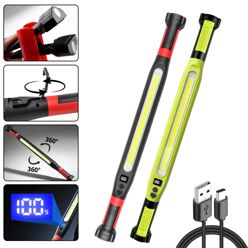 Outdoor Camping Lamp - Luz de trabajo COB tipo C,