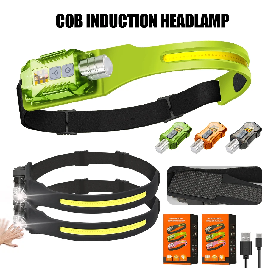 Outdoor Camping Lighting - Potente linterna frontal LED, linterna frontal
