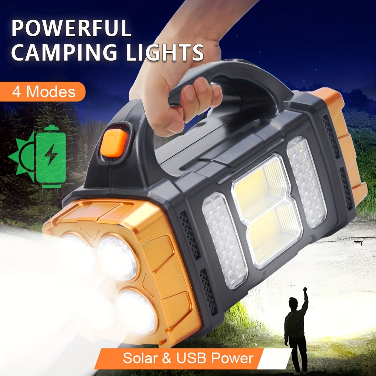 Outdoor Camping Lamp - Nueva Linterna LED Solar Recargable de