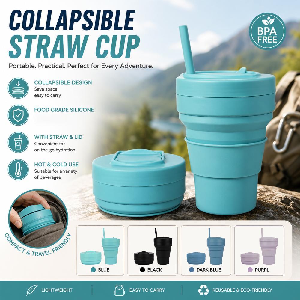 Collapsible Water Bottle - Taza de Café Plegable de Silicona