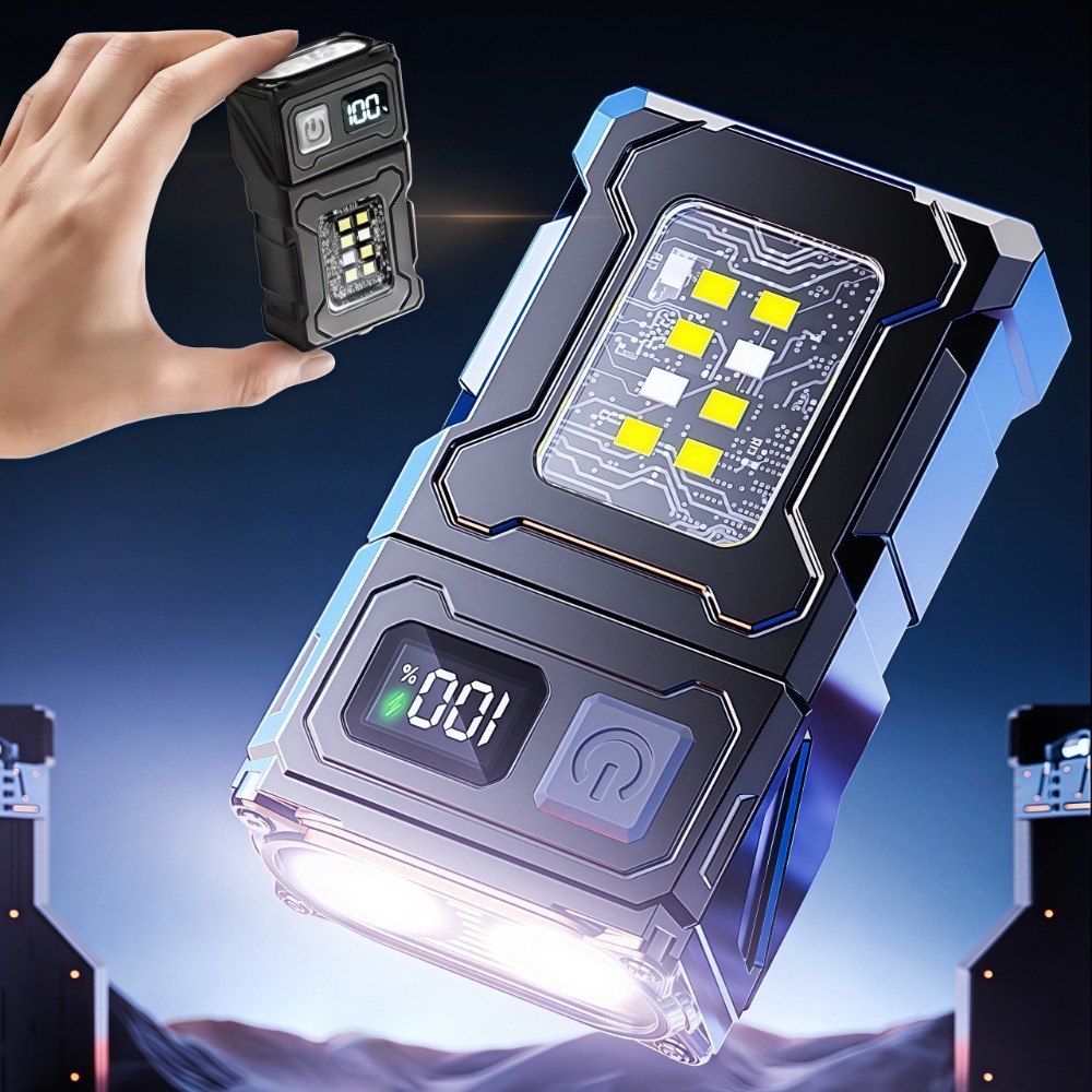 Outdoor Camping Lighting - Mini Linterna LED Recargable con Clip