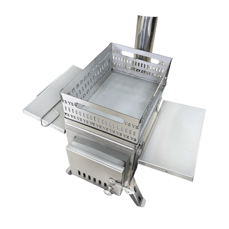 Outdoor Camping Wood Burning Stove - Estufa de Sauna de Acero Inoxidable