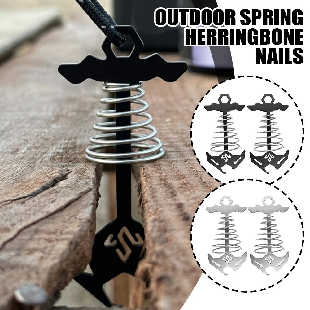 Outdoor Camping Guy - CLS Spring Fishbone Deck Anchor, fijador