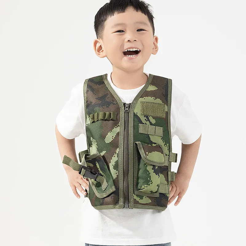 Outdoor Camping Activities For Kids - Chaleco Táctico para Niños, Estilo Militar,