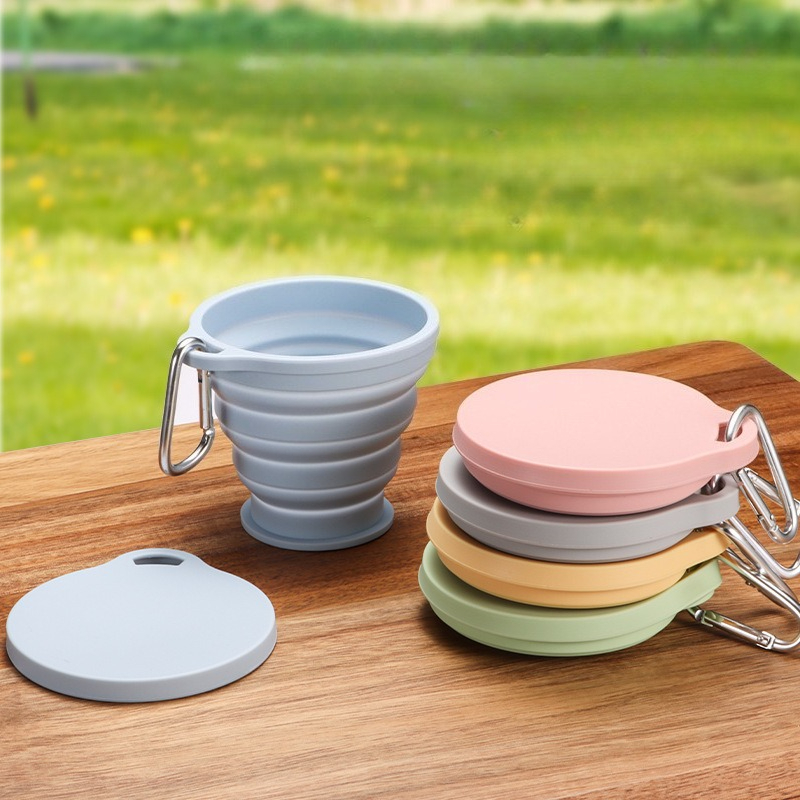 Outdoor Camping Food - Taza de agua plegable de silicona