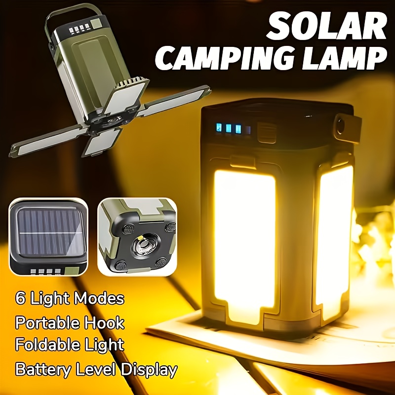 Lámpara Solar Portátil para Ca - Outdoor Camping Lamp reseña y precio
