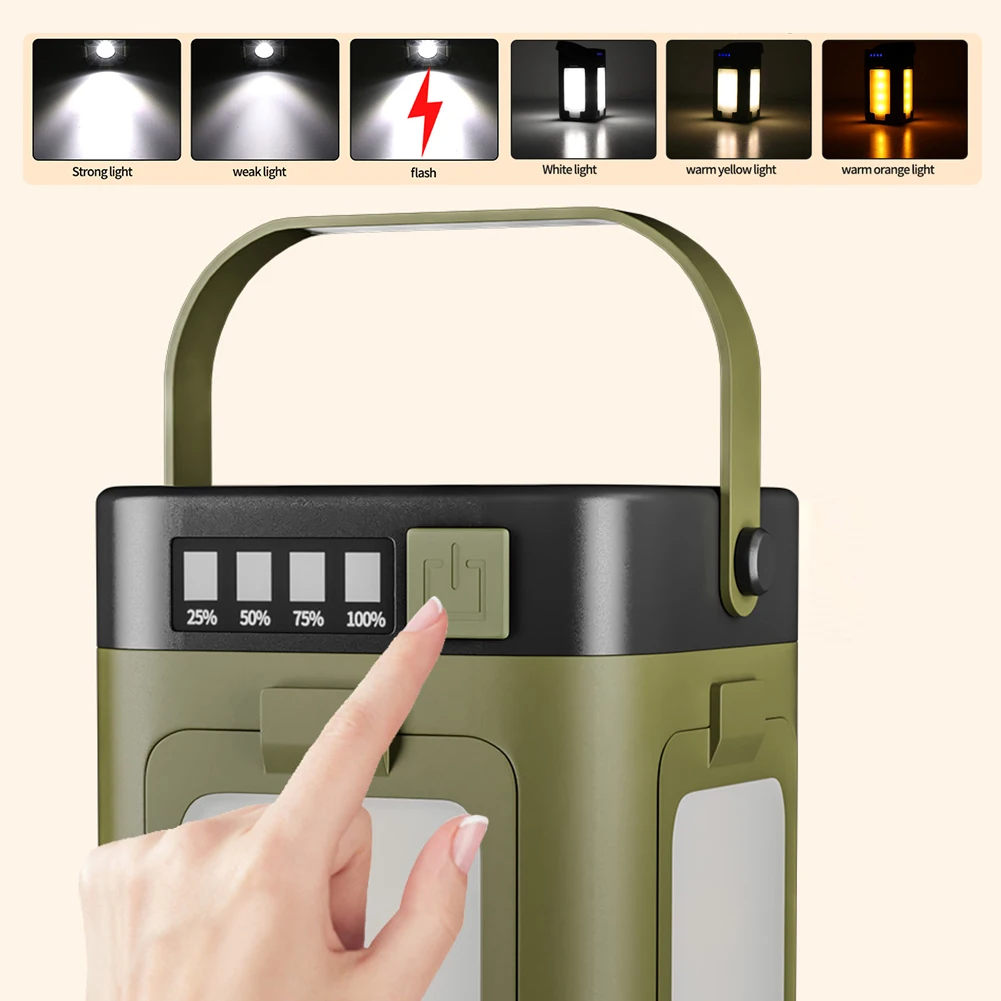 Lámpara Solar Portátil para Ca - Outdoor Camping Lamp reseña y precio