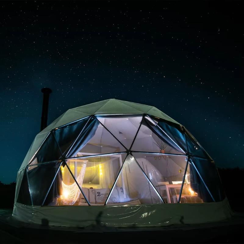 Carpa esférica geodésica de lu - Outdoor Camping And Glamping reseña y precio