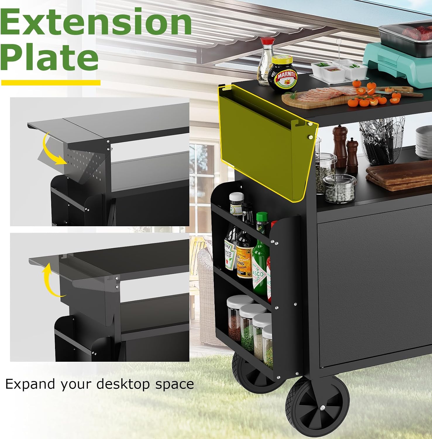 Carrito de parrilla para exter - Outdoor Camping Food reseña y precio