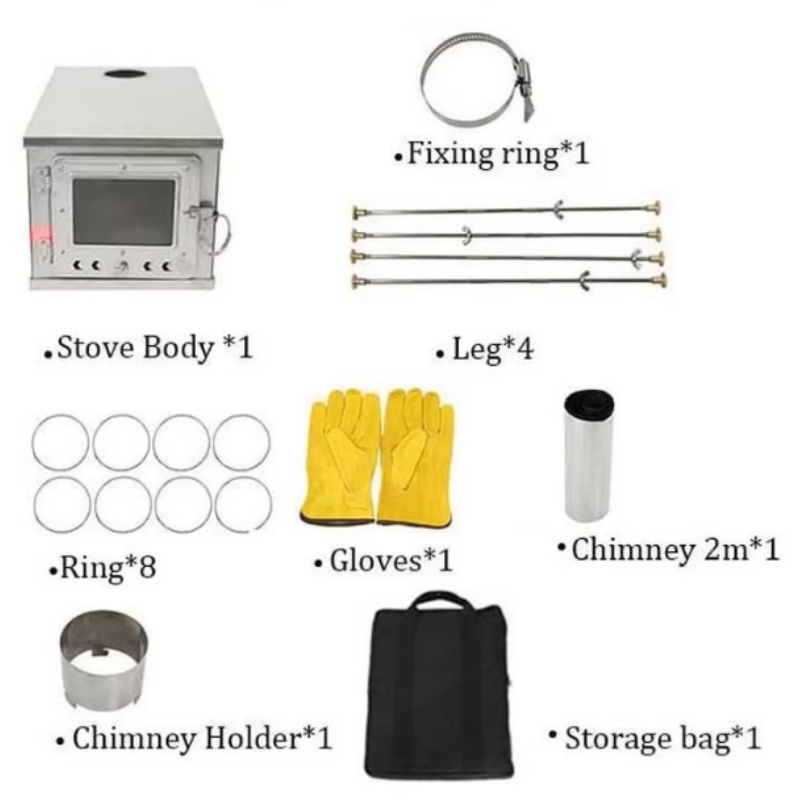 Tienda de campaña plegable, es - Outdoor Camping Wood Burning Stove reseña y precio