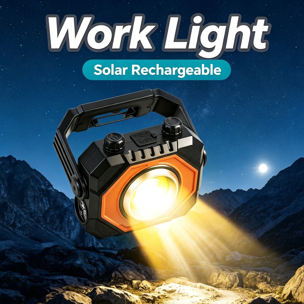 Nueva Linterna de Trabajo COB  - Outdoor Camping Lighting reseña y precio