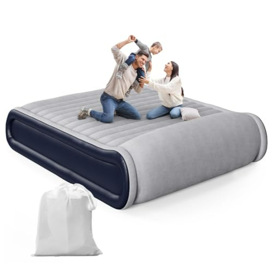 Colchón Inflable Queen con Bom - Camp Pillow Compressible reseña y precio
