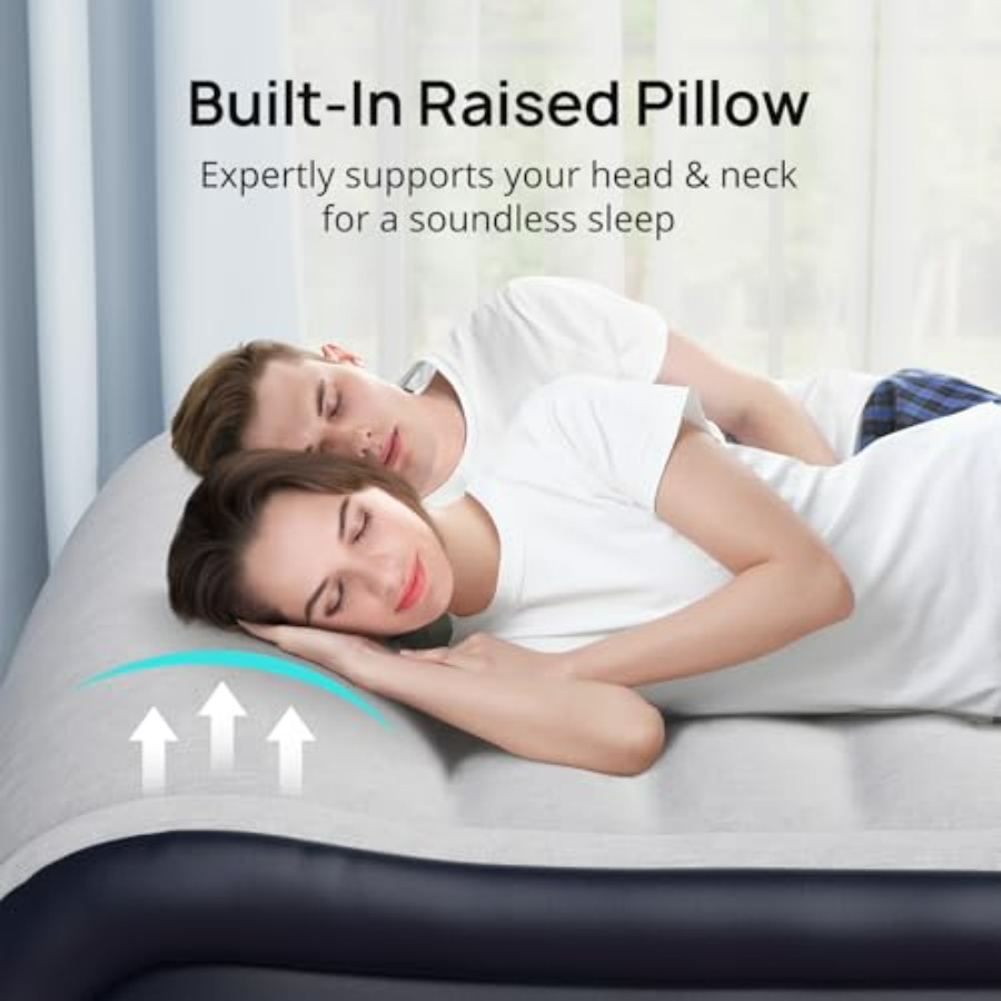 Colchón Inflable Queen con Bom - Camp Pillow Compressible reseña y precio