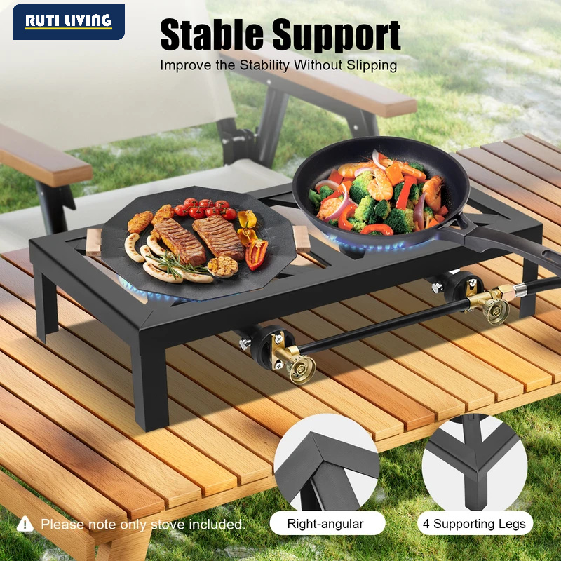 Estufa de Gas Portátil de 1/2  - Outdoor Camping Burner reseña y precio
