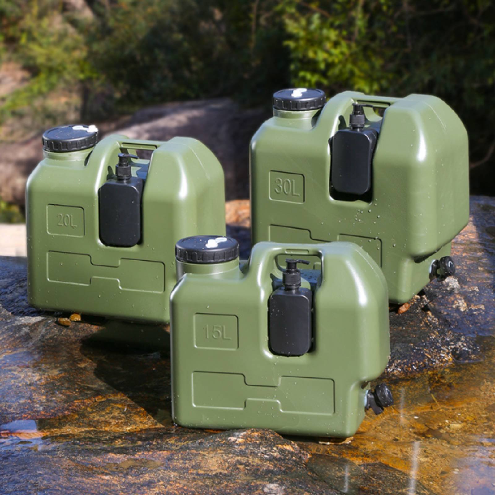 Contenedor de agua con grifo,  - Outdoor Camping Food reseña y precio