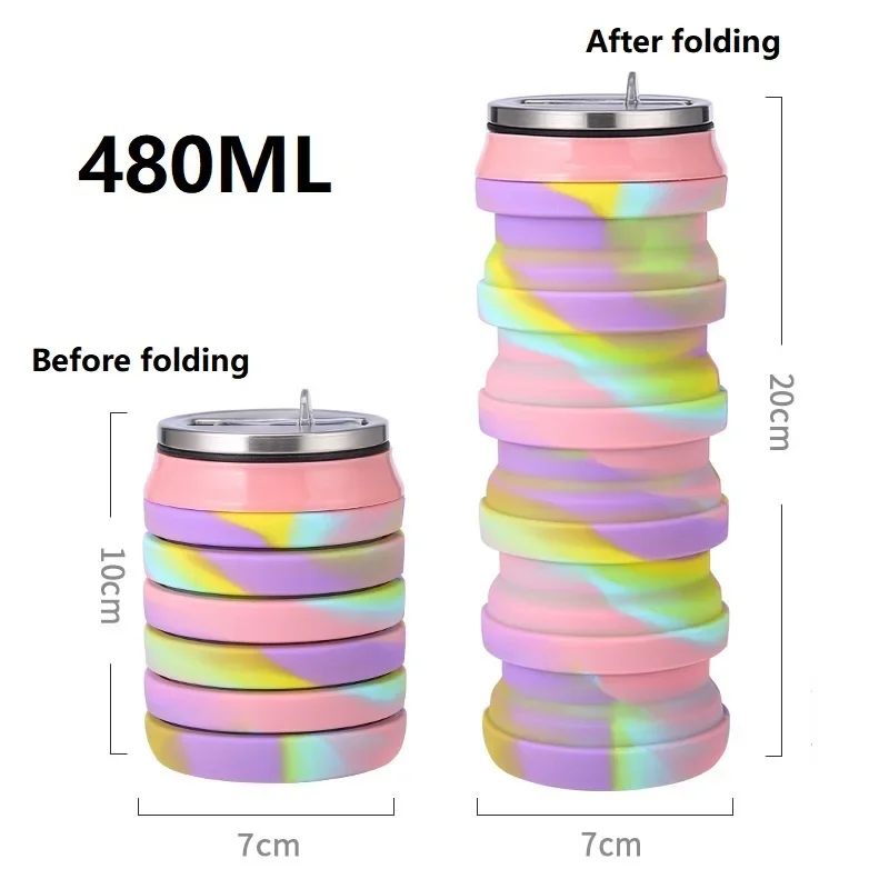 Botella de Agua de Silicona Re - Collapsible Water Bottle reseña y precio