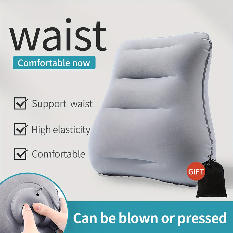 Almohada inflable de soporte L - Camp Pillow Compressible reseña y precio