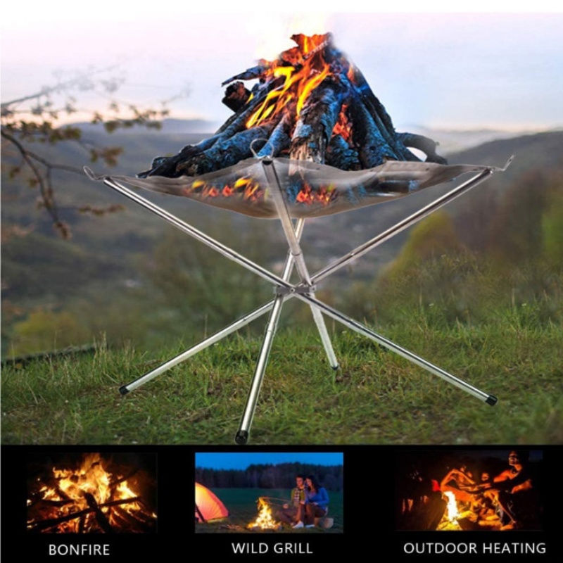 Soporte Plegable de Acero Inox - Outdoor Camping Wood Burning Stove reseña y precio