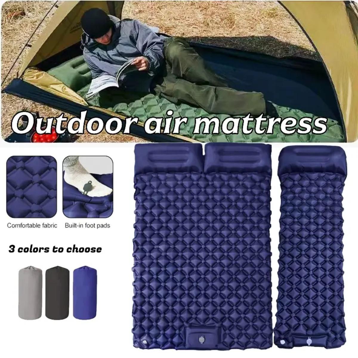 Colchón de aire inflable indiv - Camp Pillow Compressible reseña y precio