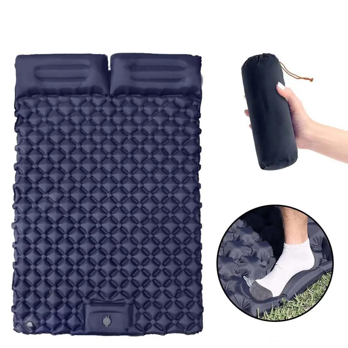 Colchón de aire inflable indiv - Camp Pillow Compressible reseña y precio