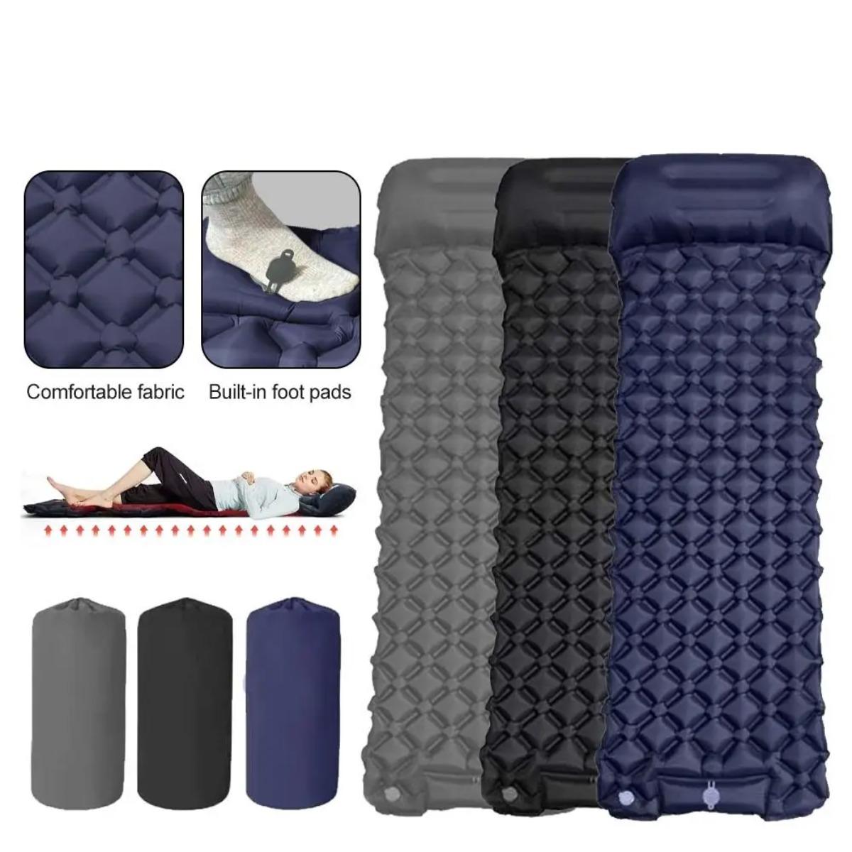 Colchón de aire inflable indiv - Camp Pillow Compressible reseña y precio