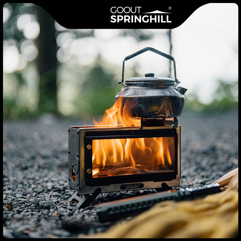Estufa de Leña Portátil Goout  - Outdoor Camping Wood Burning Stove reseña y precio