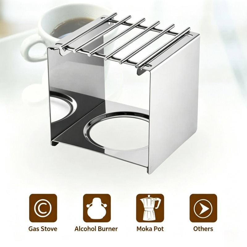Soporte Cuadrado de Acero Inox - Outdoor Camping Burner reseña y precio