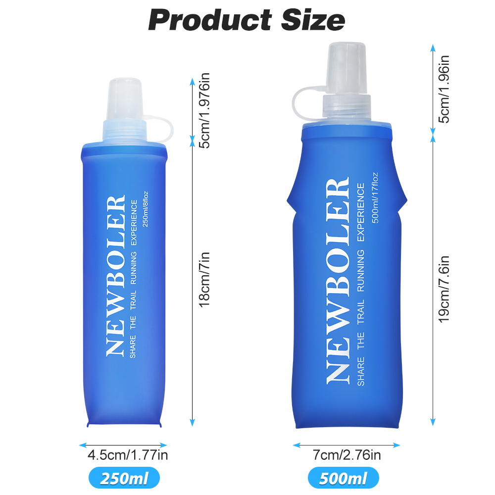 NEWBOLER 150ml 250ml 500ml bot - Collapsible Water Bottle reseña y precio