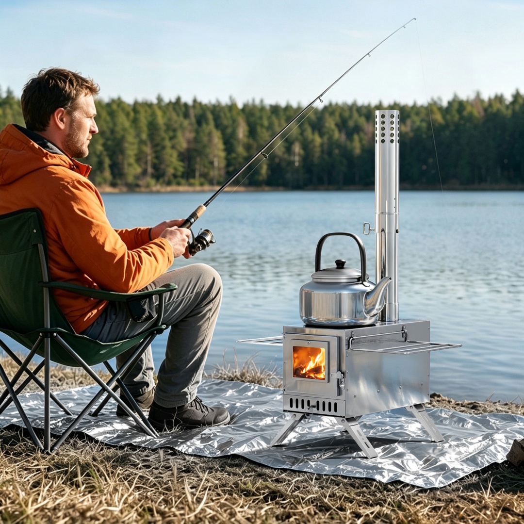 Estufa Portátil de Leña para S - Outdoor Camping Wood Burning Stove reseña y precio