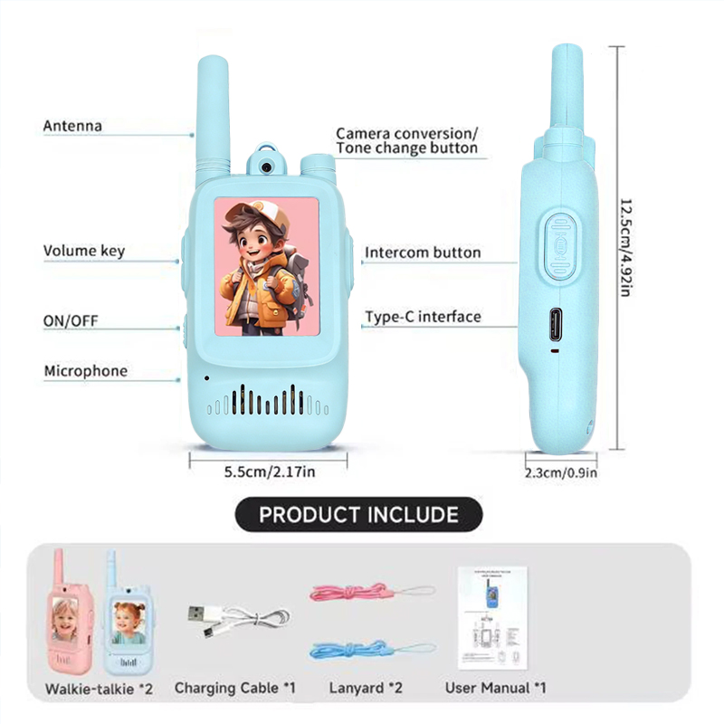 2 Walkie Talkies Recargables p - Outdoor Camping Games For Kids reseña y precio