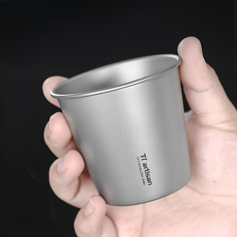 Taza de titanio de 200ml para  - Outdoor Camping Utensils reseña y precio